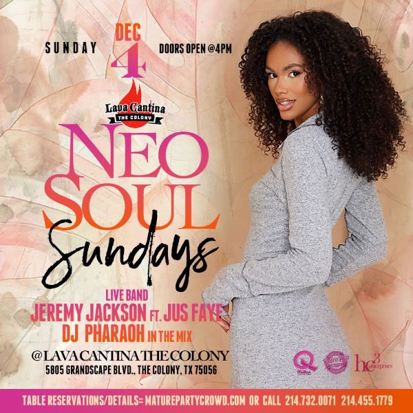 NEO SOUL SUNDAYS feat JEREMY JACKSON ft JUS FAYE | Event Details ...