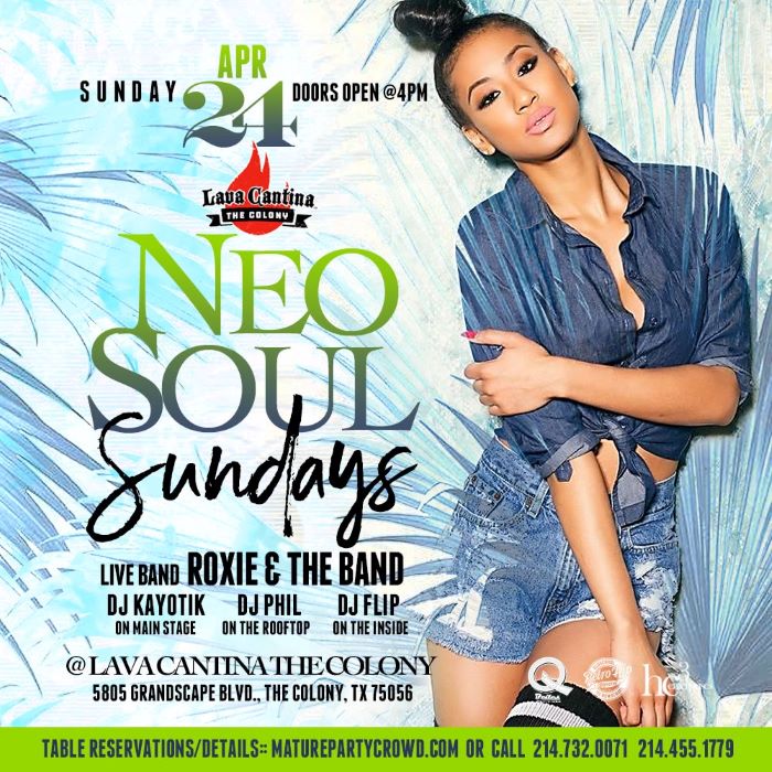 NEO SOUL SUNDAYS feat ROXIE AND THE BAND @ Lava Cantina | Event Details ...