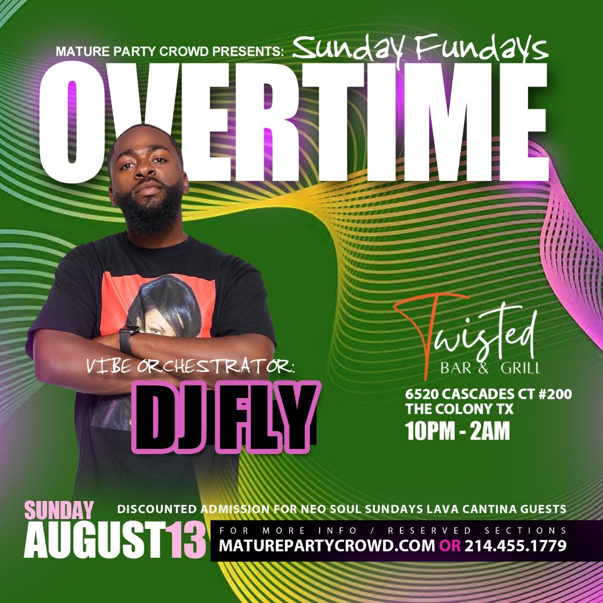 Sunday Fundays OVER TIME @ Twisted Bar & Grill | Event Details | Retro ...