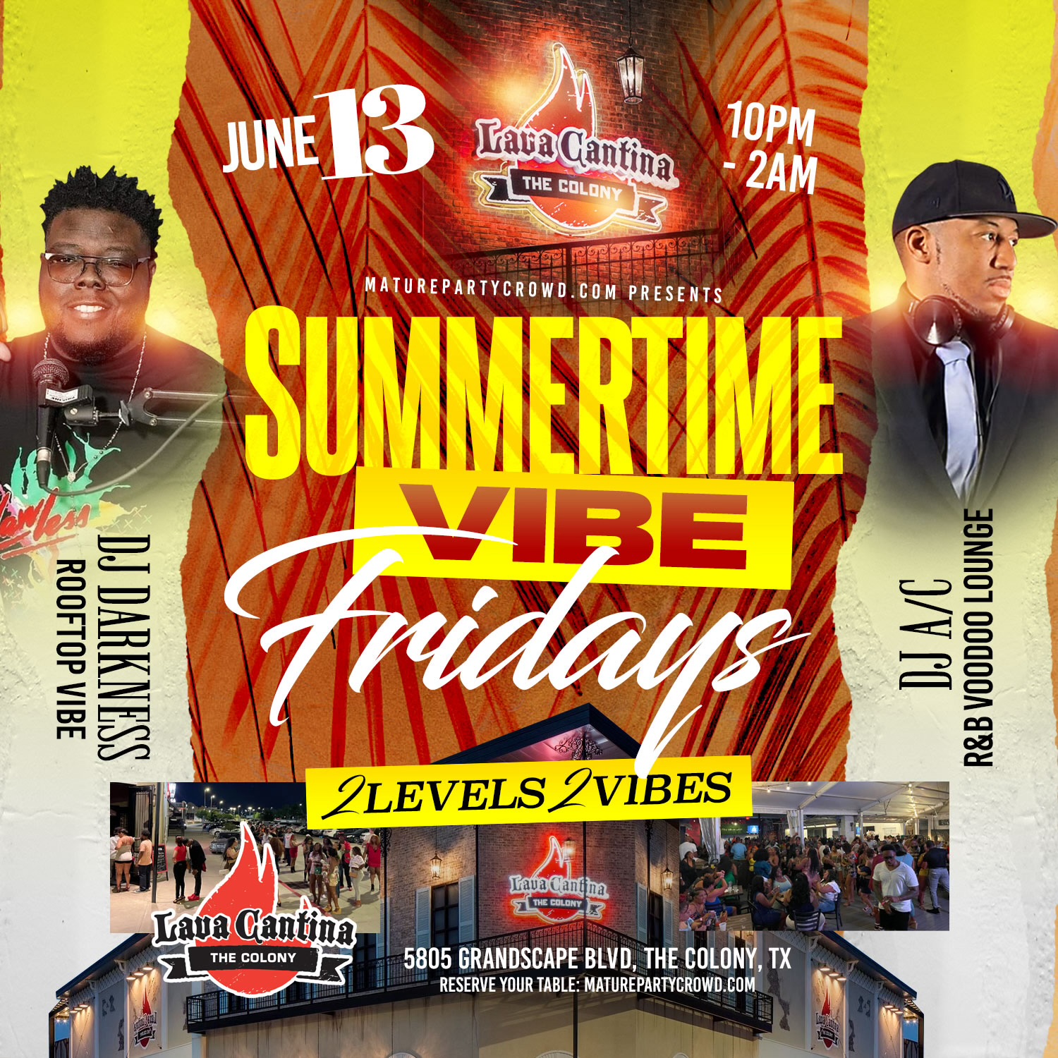 SUMMERTIME FRIDAY VIBES [2 LEVELS] @ Lava Cantina