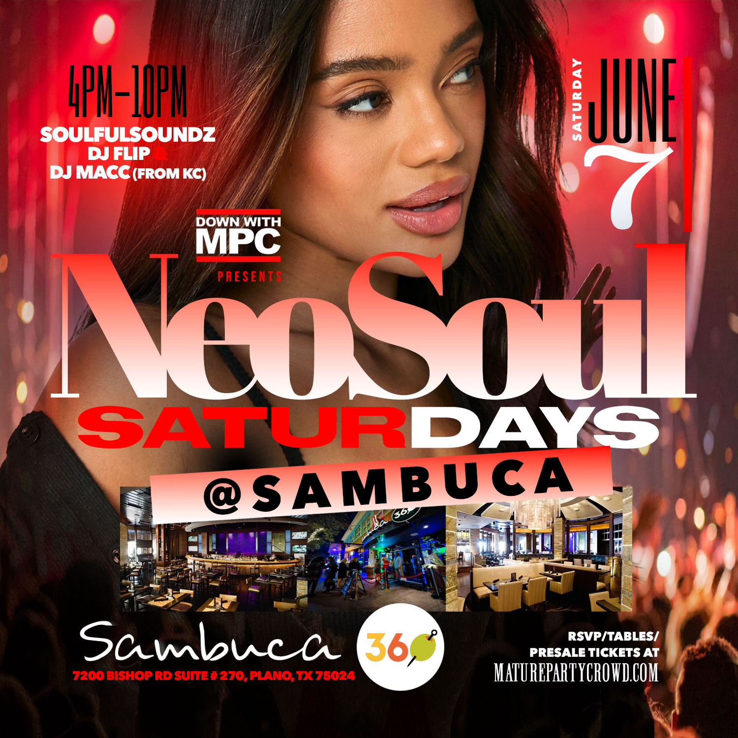 Neo Soul SATURDAYS @ Sambuca 360
