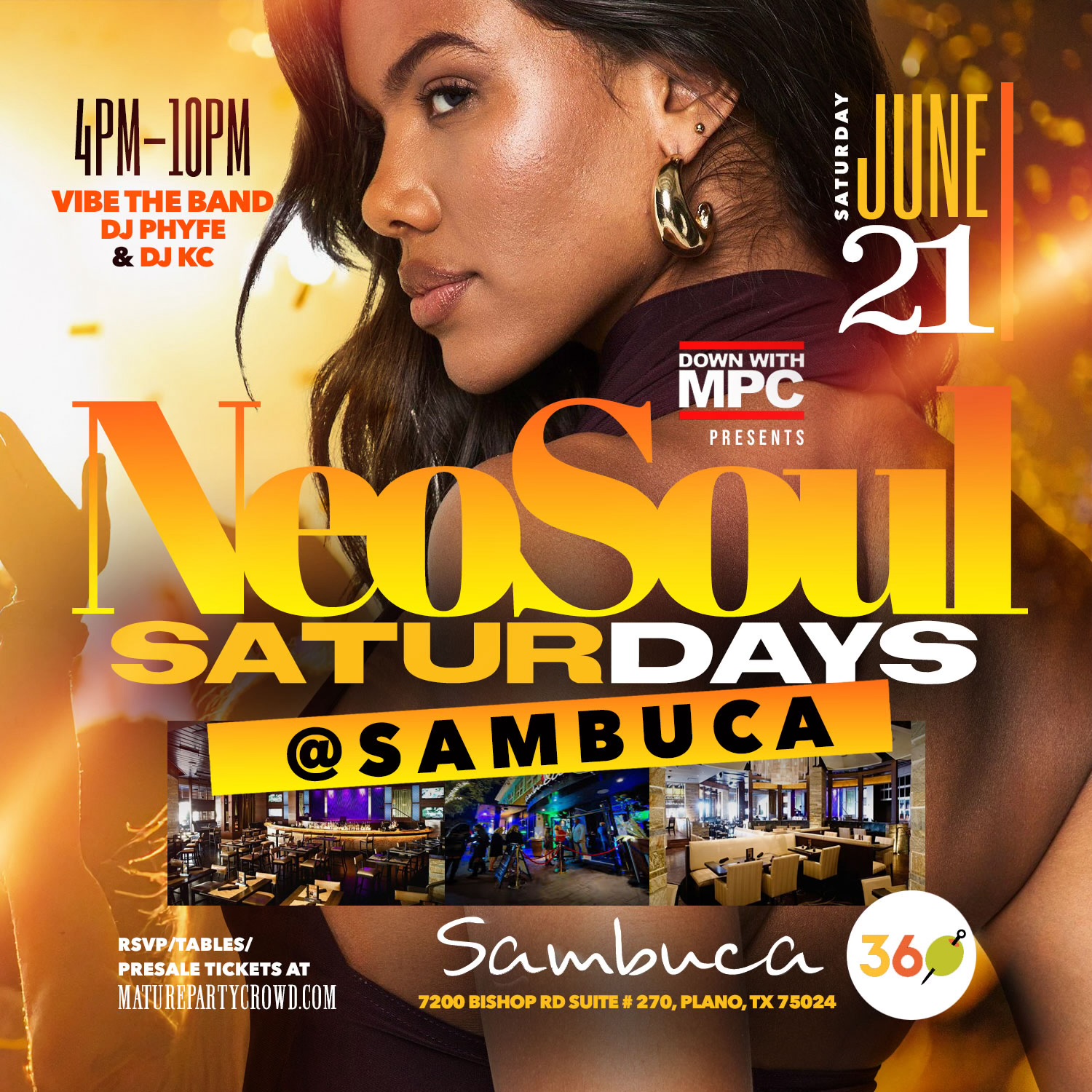 Neo Soul SATURDAYS @ Sambuca 360