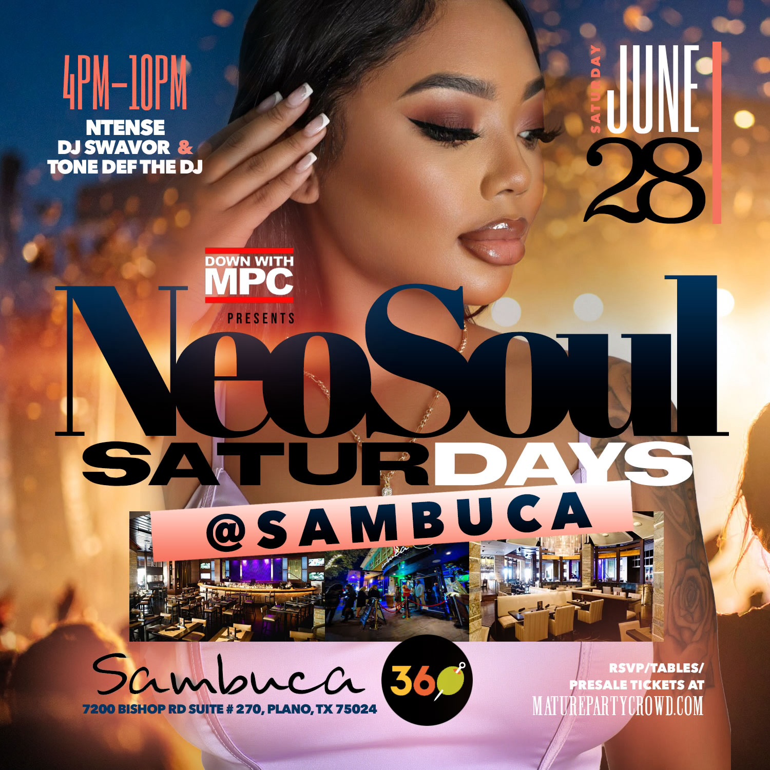 Neo Soul SATURDAYS @ Sambuca 360