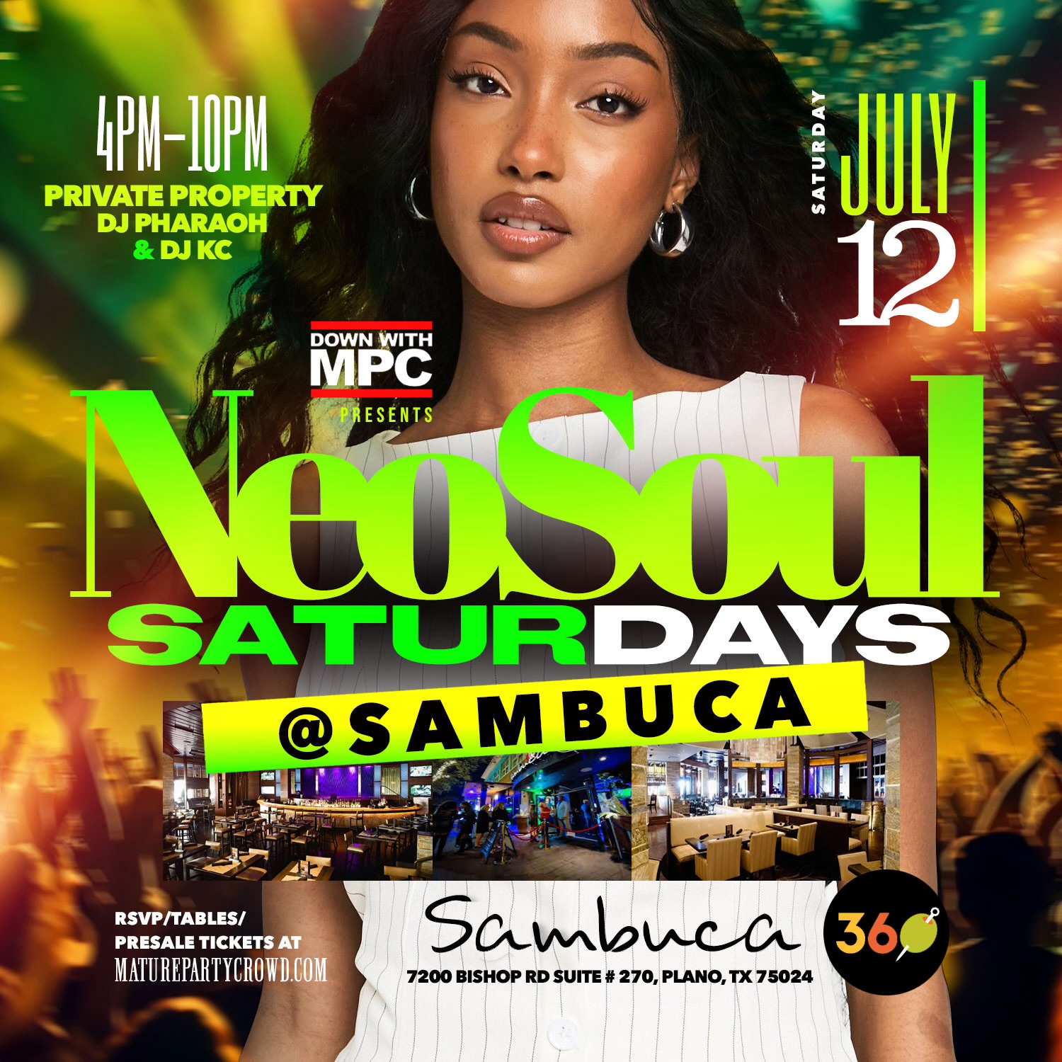 Neo Soul SATURDAYS @ Sambuca 360