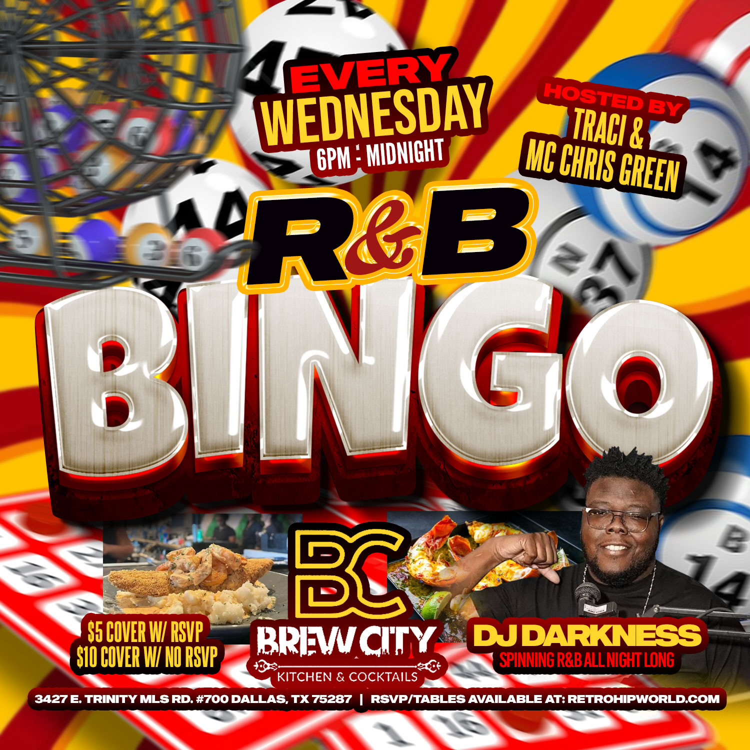 R&B BINGO + KARAOKE NIGHT WEDNESDAYS @ BREW CITY KITCHEN & COCKTAIL