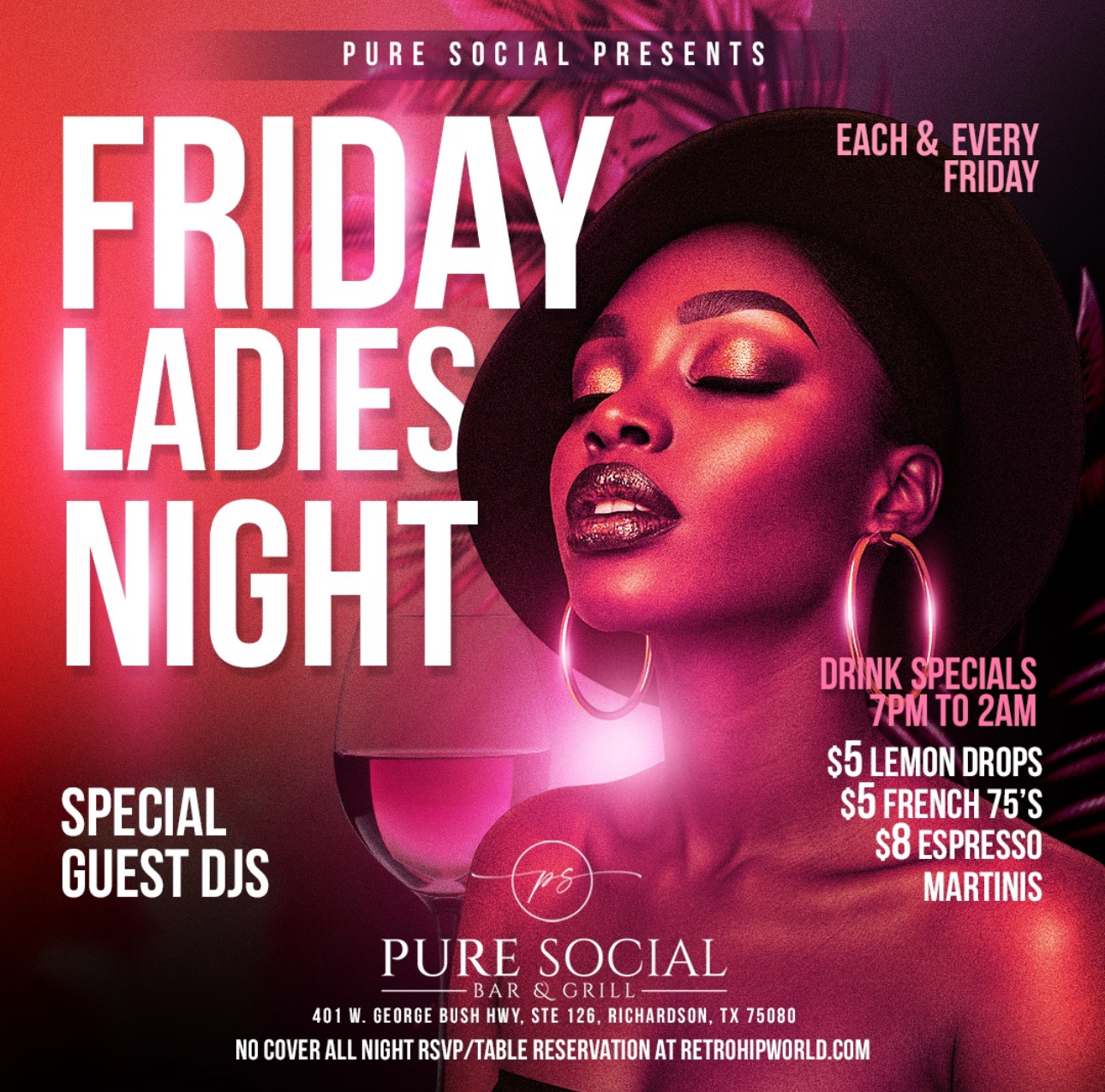 PURE FRIDAY LADIES NIGHT
